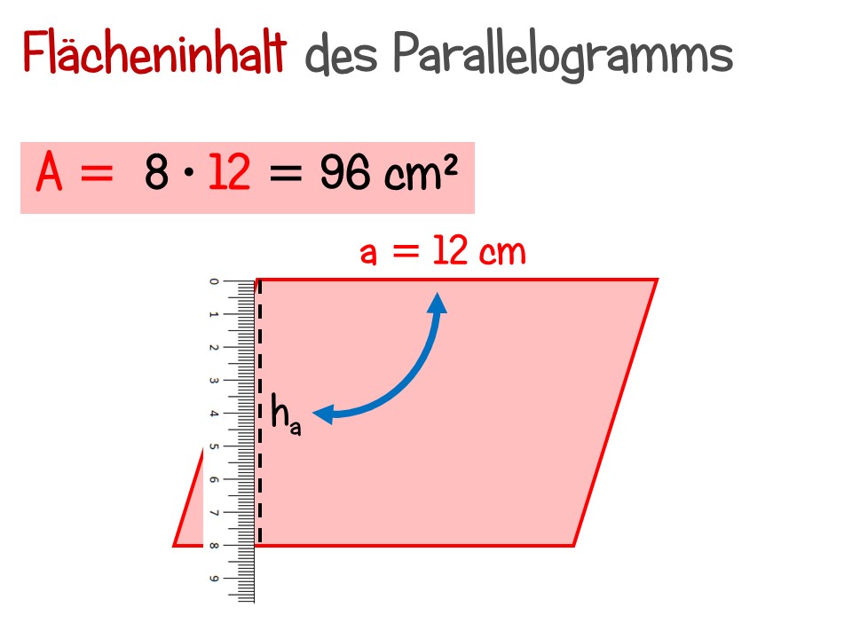 Wie Berechnet Man Den Umfang Eines Parallelogramms Aus Der Flächeninhalt und Umfang des Parallelogramm